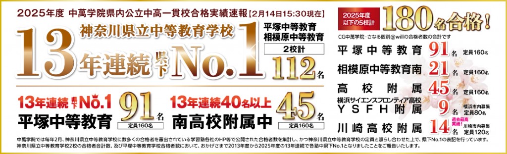公立中高一貫過去問題集　中萬学院　中高一貫教材相模原中等教育学校平塚中等教育学校 Amazon.co.jp: 神奈川県立相模原・平塚 中等教育学校 2024年度用