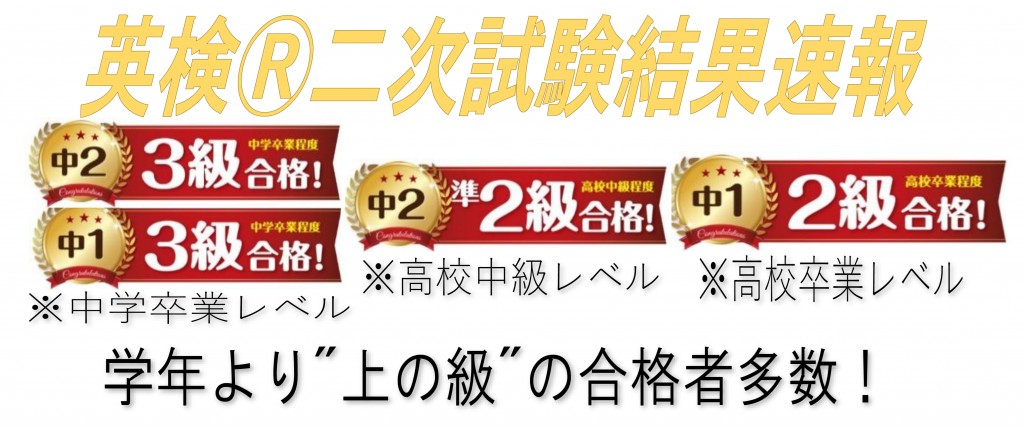 英語検定　結果