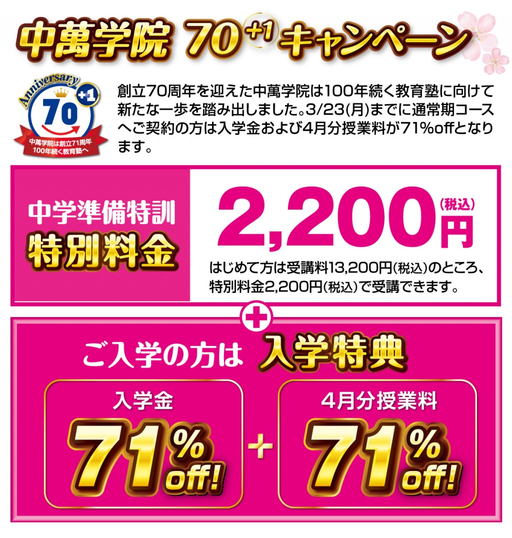 新中１中学準備特訓②